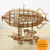 3D Wooden Airship Puzzle Mechanical Model Kit Creative Toy Gift