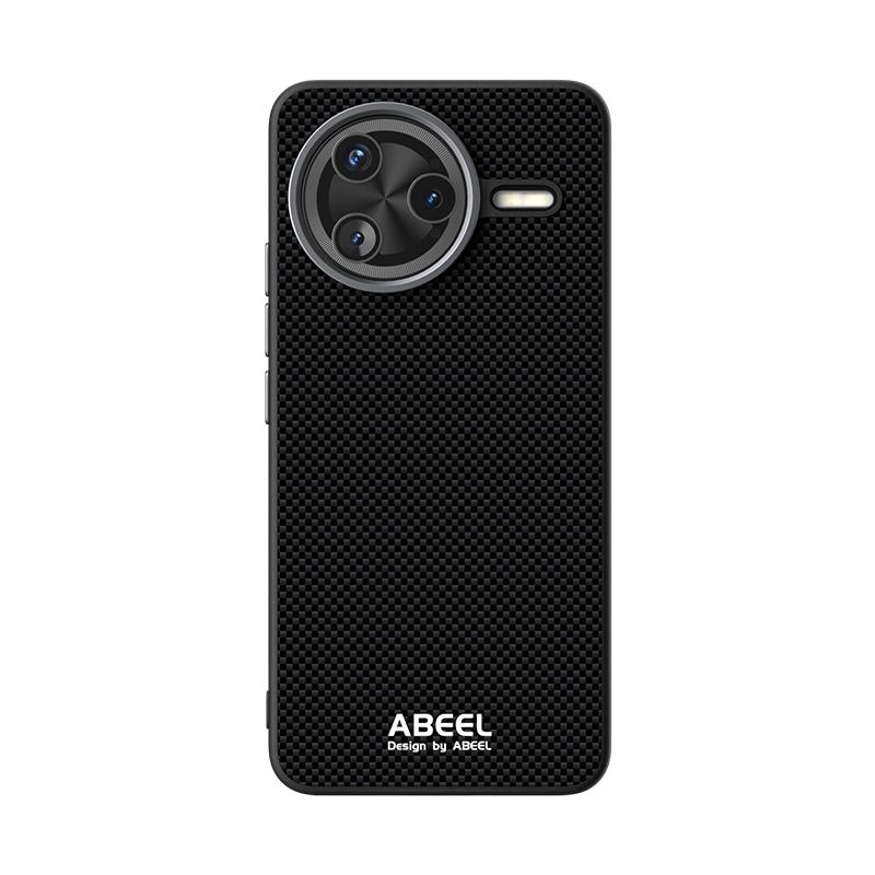 Ökologisches Lederetui Für Redmi K80 Schlank Stoßfest Magnetische Saugung Karbonfaser Hülle Abdeckung Metalllinse Griff Funda Conque Etui