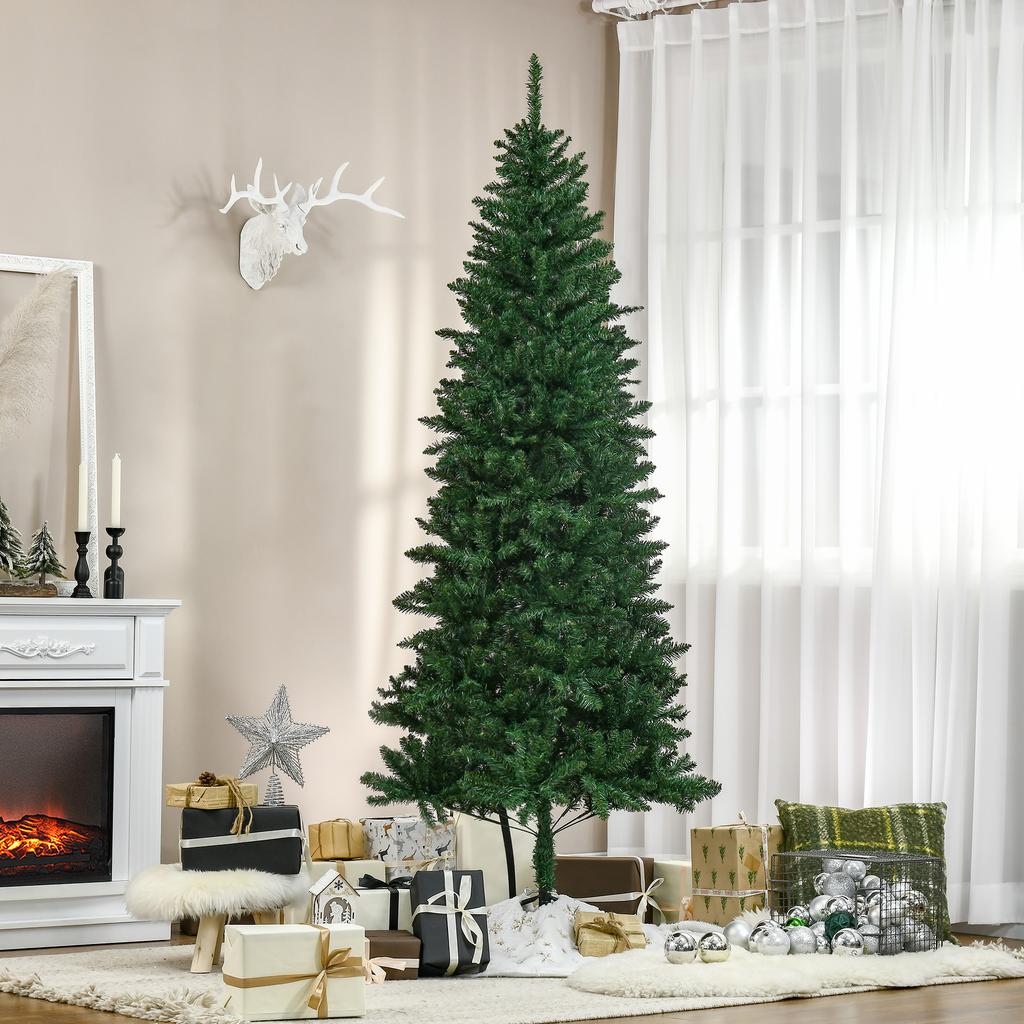 Artificial Christmas Tree 210cm H 865 Branches, Needles, Imitation Nordmann Fir, Highly Realistic, Green