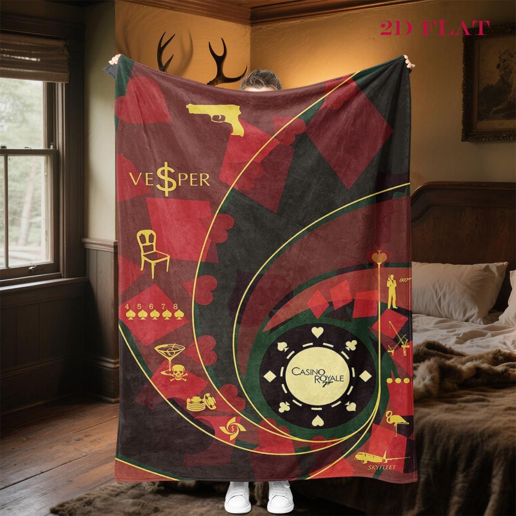007: Skyfall - Classic Spy Thriller Blanket Soft and Comfortable Suitable for All Seasons Nap Blanket Office Rest Blanket Air Conditioning Blanket