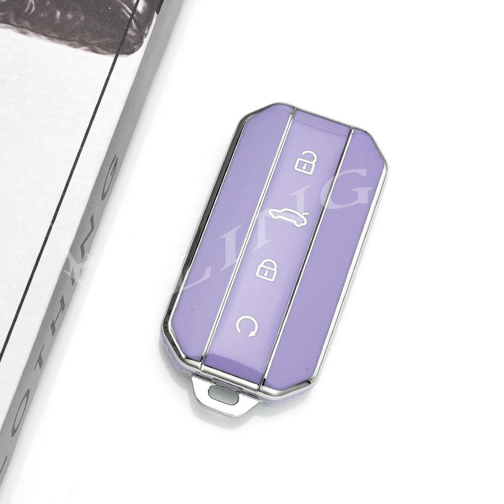 Fashion Tpu Car Key Case Bag For Chery Jaecoo J7 J5 7 5 Car Remote Key Protection Shell Cover Holder Keyless Accessories