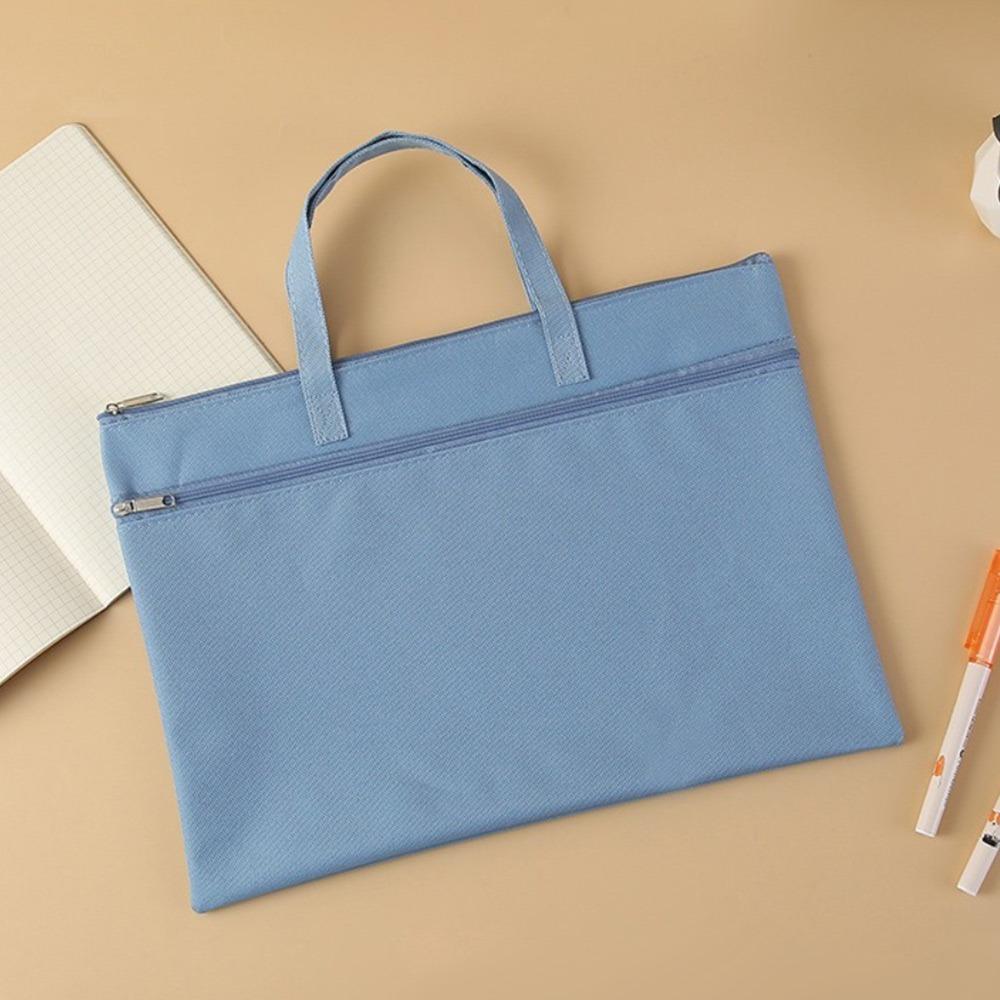 Zipper File Bag Large Capacity File Folder Stationery Dustproof A4 Envelope Folder  School Office