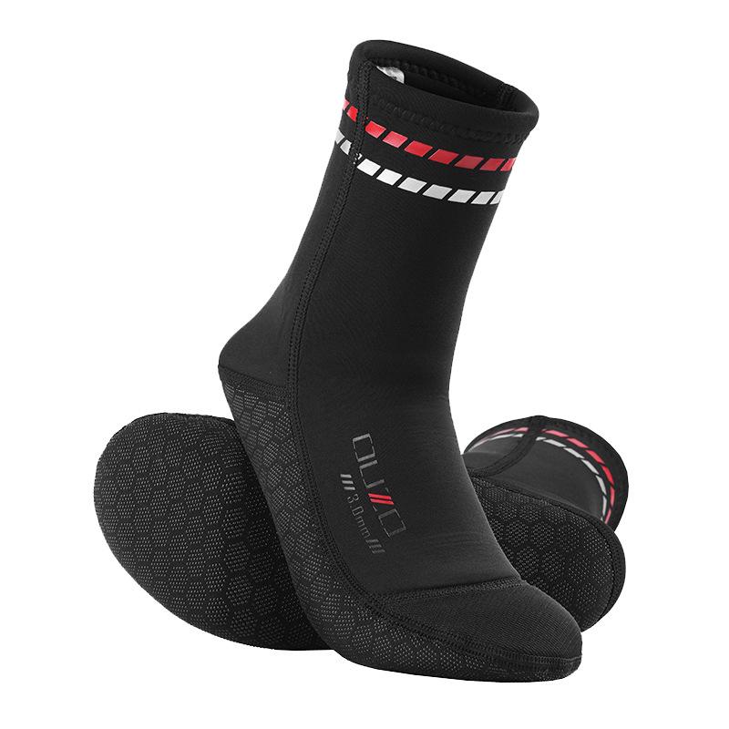 3mm OUZO Neoprene Non-slip Diving Socks - Cold-proof Warmth for Freediving, Swimming & Beach Activities