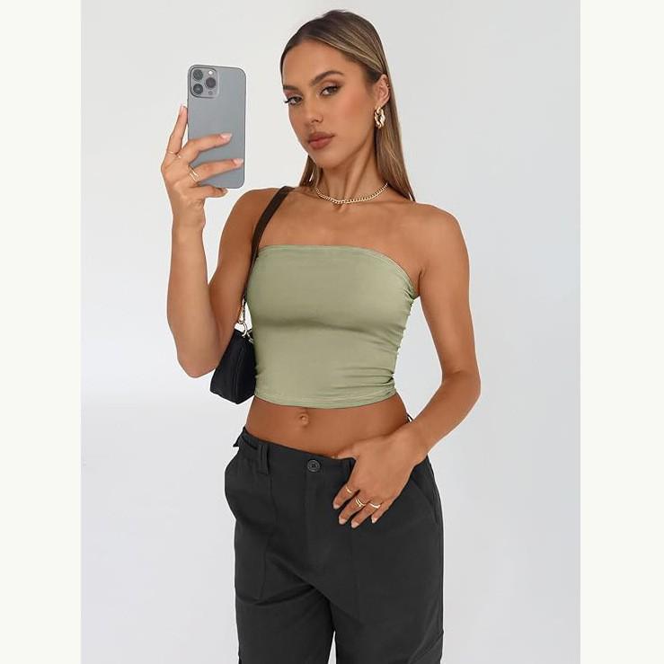 Slim-Fit Women's Pullover Tube Top Camisole for Summer