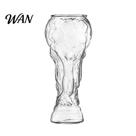 Collectible Beer Mug Trophy Glass, High Borosilicate Glass Cup for Craft Beer, Large Capacity Soccer Mug, Bar Home Party Gift S