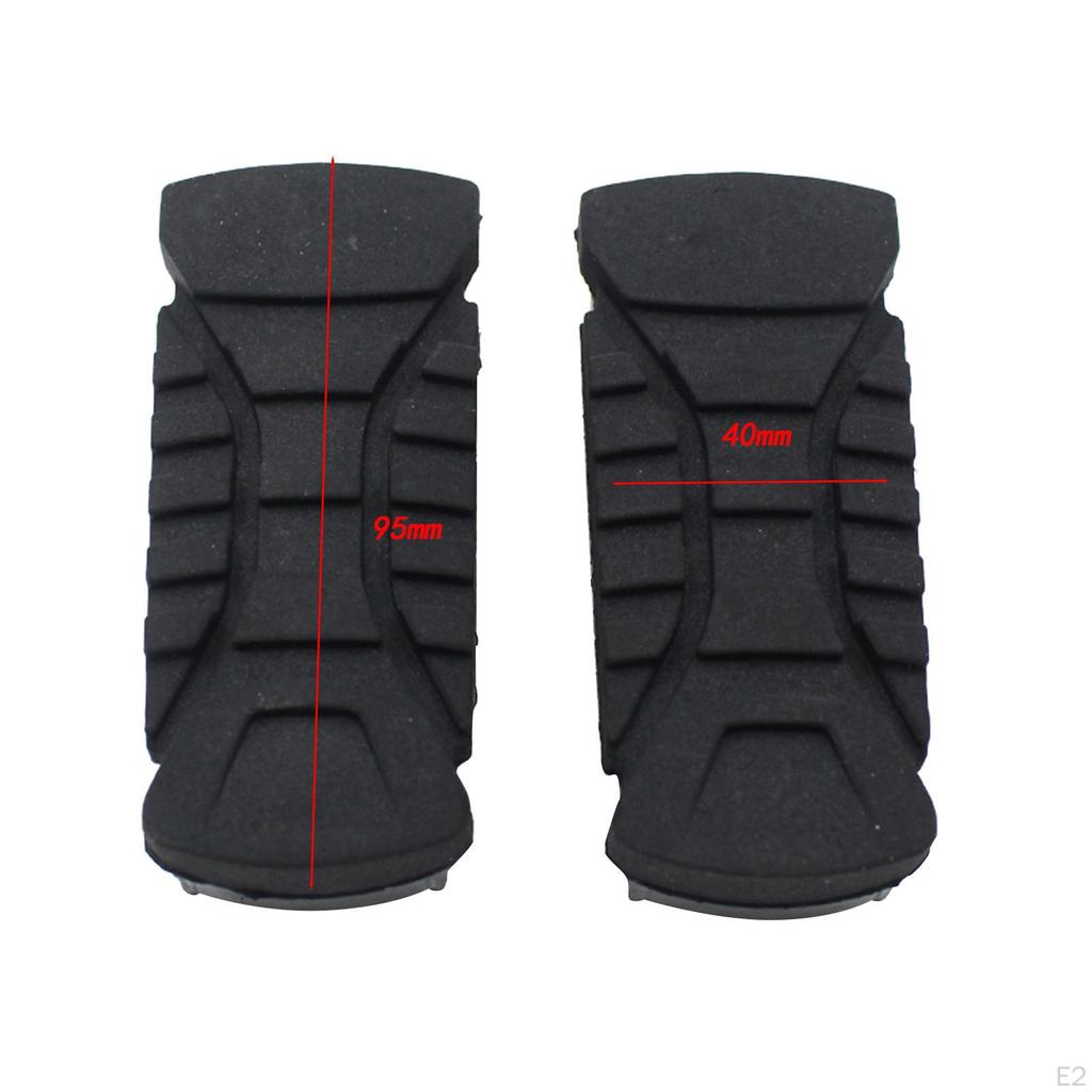 2 kusy Motocykl Zadní pryžové kryty stupaček Gumy stupaček Odolné Vyměnit