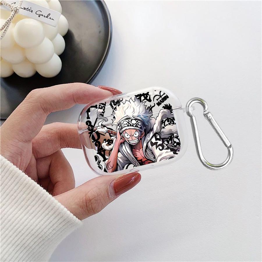 Anime Ones Pieces Luffy Zoro Klare Kopfhörerhüllen Abdeckung für Airpods Pro 1 Pro3 4 3 2 Pro2