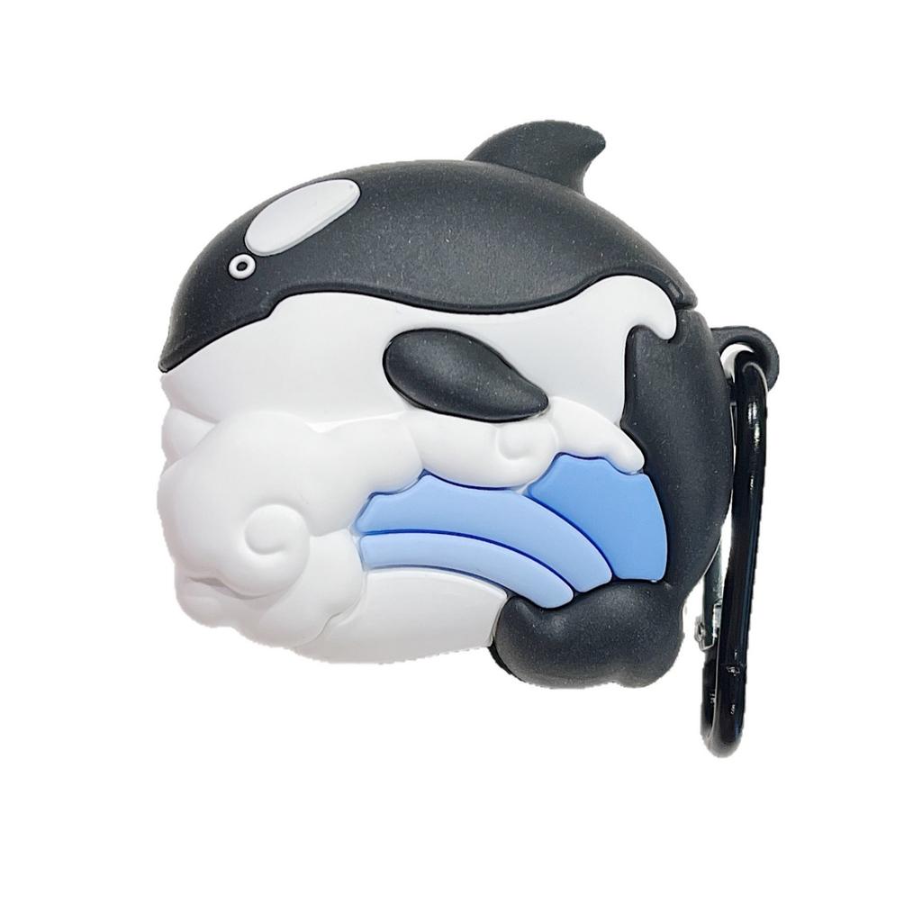 Ocean Park AirPods pro1 Apple Bluetooth headset case 1/1/1 generation cartoon killer whale case