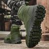 Mens Tactical Boots Fashion Casual High-Top Boots Outdoor Non Slip Hiking Boot Lace Up Desert Ankle Boots for Men Security Shoes