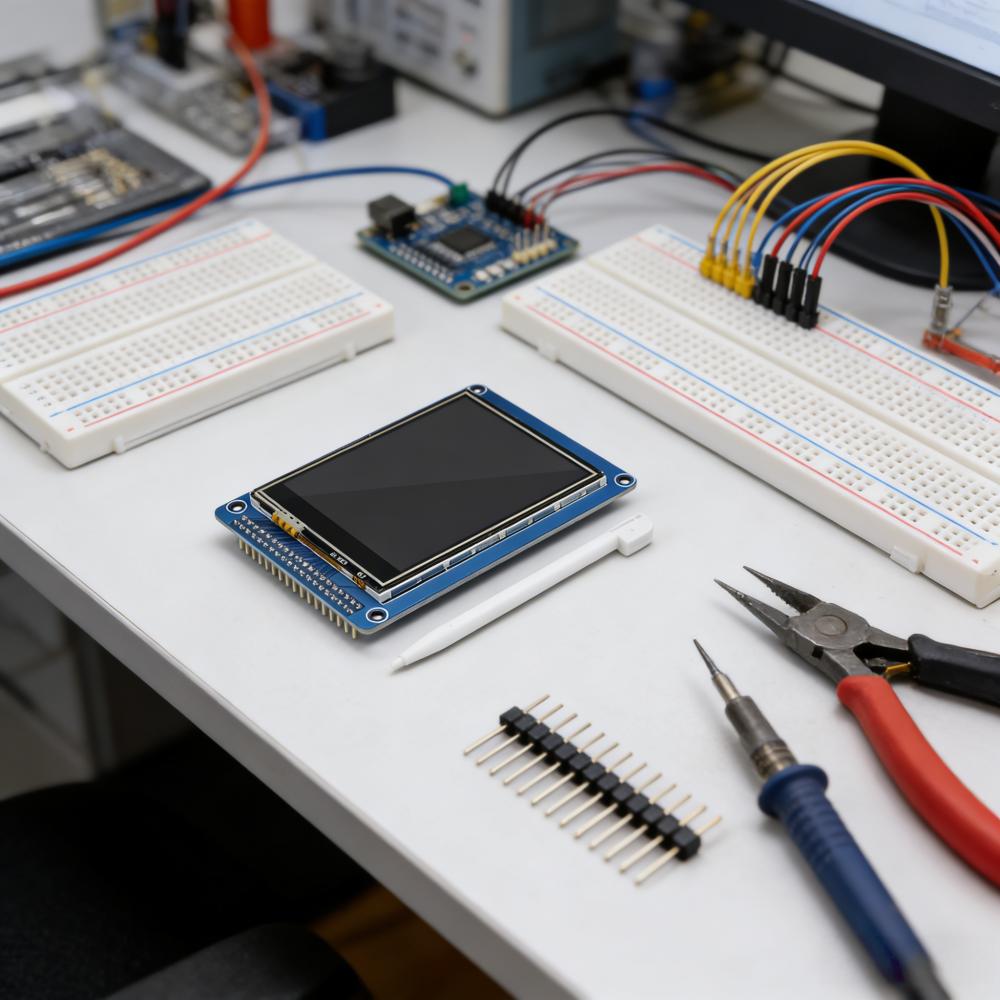 LCD Display Module 3.2 Inch TFT Color Screen with Touch ILI9341 320x240 Resolution Compatible with Development Boards