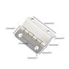 2Pcs Cabinet Door Hinge Luggage Jewelry Wood Boxes Antique Hinges Three-Folding Hinges Home Furniture Decors Hardware