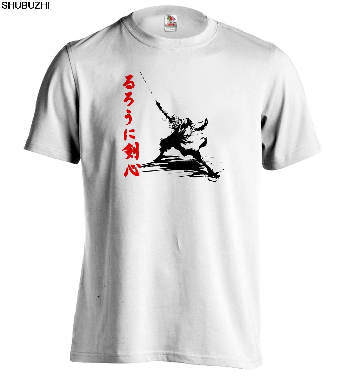 

Rurouni Kenshin Samurai X Anime T Shirt All Sizes Men And Womens Fitted TShirt cotton Fashion Round Neck Clothes Tees S