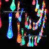 Outdoor LED Solar Crystal Ball String Lights - Waterproof Decorative Lights for Camping and Tents