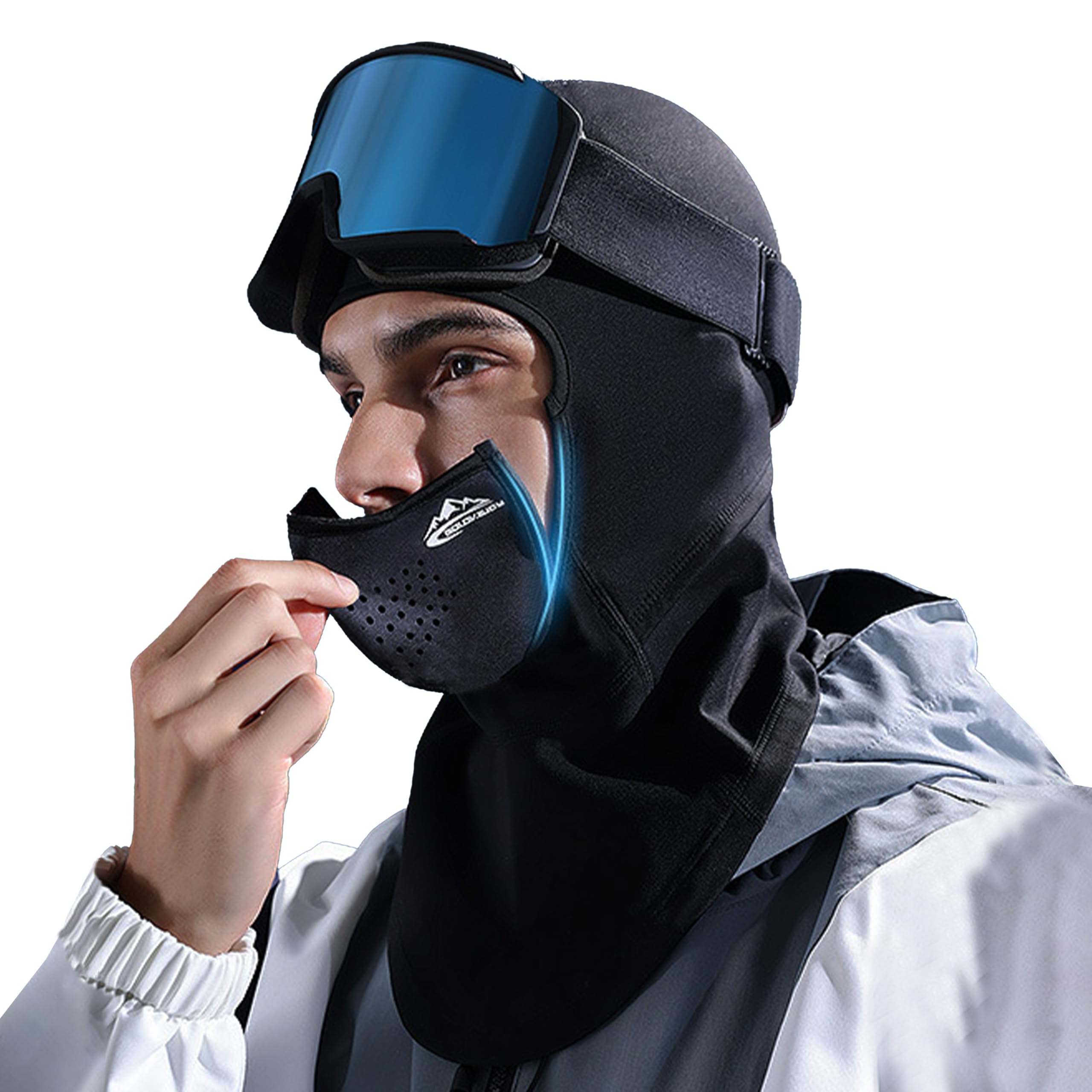 

Winter Magnetic Opens and Closes in 1 Neck Face Cold Neck Guard for and Unisex [wetimes] Balaclava, Balaclava, Mask, Second, Warmer, Cover, чёрный