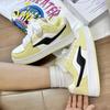 Korean Fashion Lightning White Shoes Women's Board Shoes Dopamine Color Scheme Classic College Style Heightened Thick Sole Four Seasons