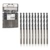 toolant Cobalt Drill Bit Set for Metal and Steel (Pro), Titanium Aluminum Nitride Coated (TiAlN) with Point Tip, for Hardened Metal, Stainless Steel,