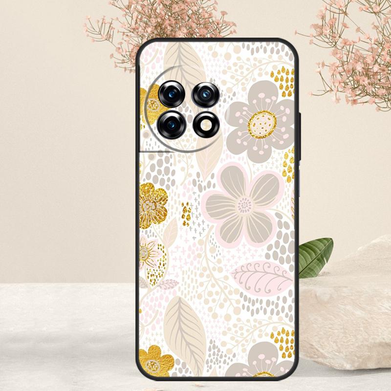 Floral Charm Secret Garden Case For OnePlus 15 R 13 13T 13R 12 12R 11 10T 8T 9 10 Pro Nord 5 CE 4 2 3 Lite N20 N30 Cover