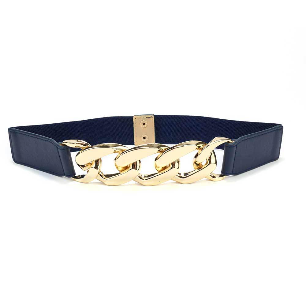 Belt Women'S Decoration Premium Metal Chain Women'S Belt Punk Wide Waist Seal Elastic Elastic Band
