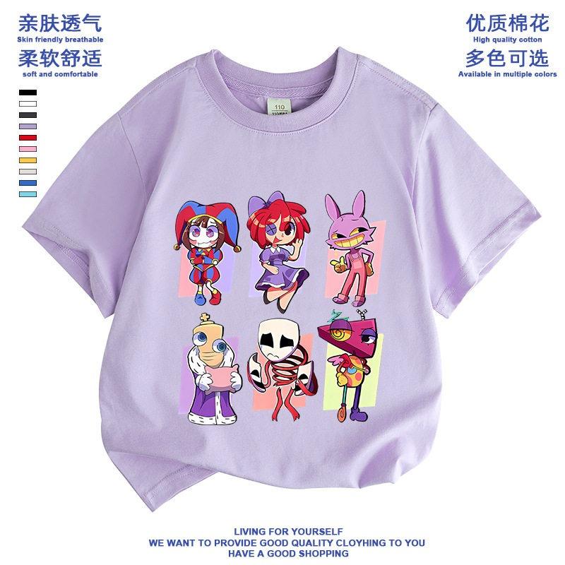 2025 Summer 2-8 Years Kids Girl Shorts Sleeve T-shirts Printed Little Girl Top Baby Girl T Shirts Children Toddler Girl Clothes