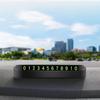 Glowing ABS Car Parking Number Plate with Phone Number for Temporary Parking Contact and Car Interior Decoration