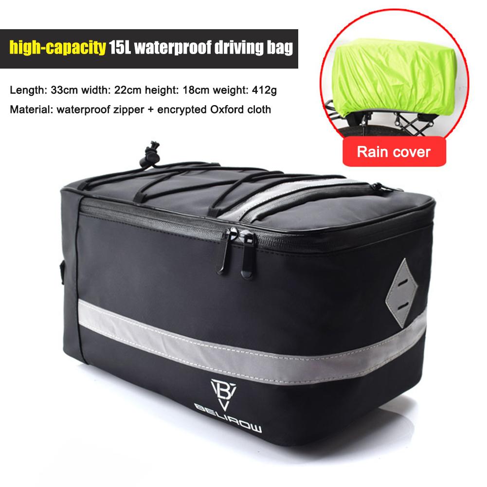 Portable Bicycle Rear Camel Bag Waterproof Bicycle Piggyback Bag Multifunctional Luggage Carrier Bag for Bike Cycling Equipment