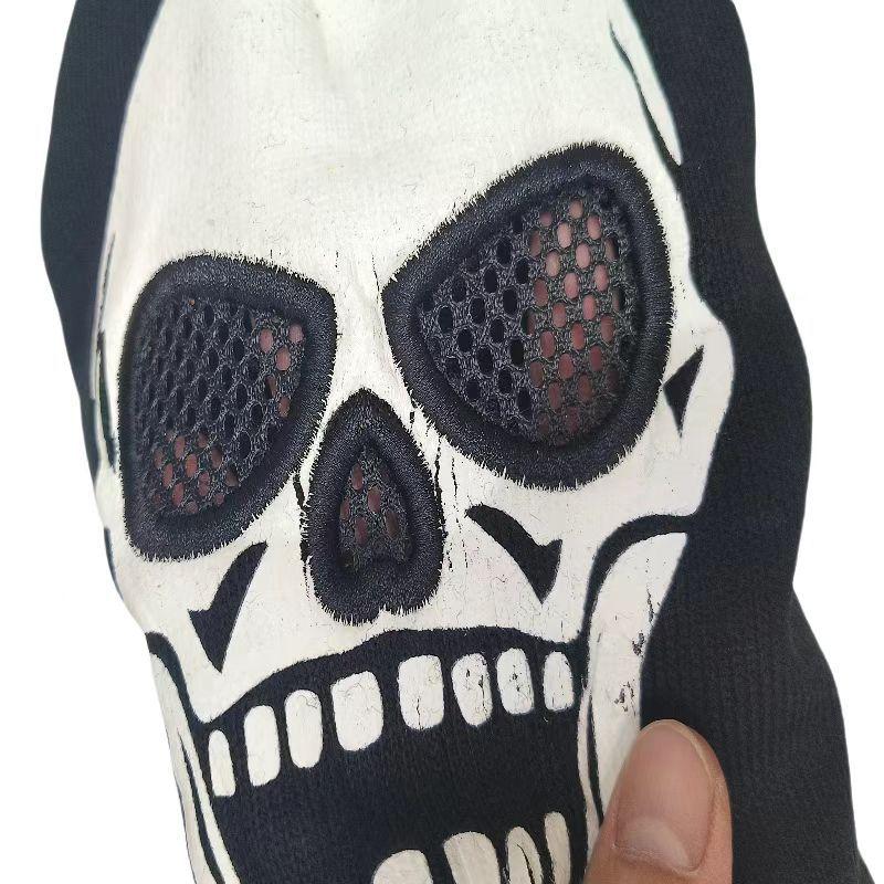 Căciulă tricotată cu craniu pentru toamnă și iarnă, Căciulă cu craniu și schelet pentru adulți și copii, Căciulă pulover Halloween, Modă