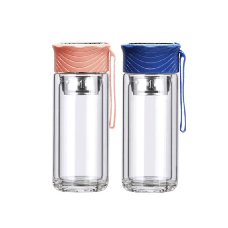 Luoyifeisi GQS-2109 Elegant Double-Layer Glass Cup