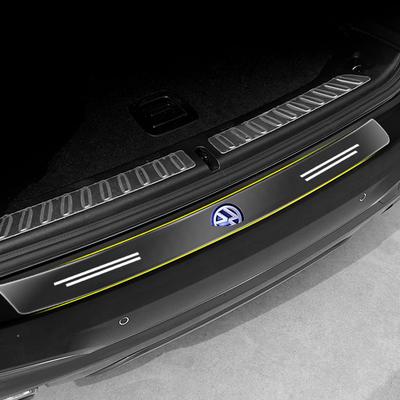 1 pz Protezione Bordo di Carico Bagagliaio Paraurti Posteriore Auto Trim Adesivo Trasparente Per Volkswagen Golf-6 7 4 5 POLO Passat B5 B6 B7