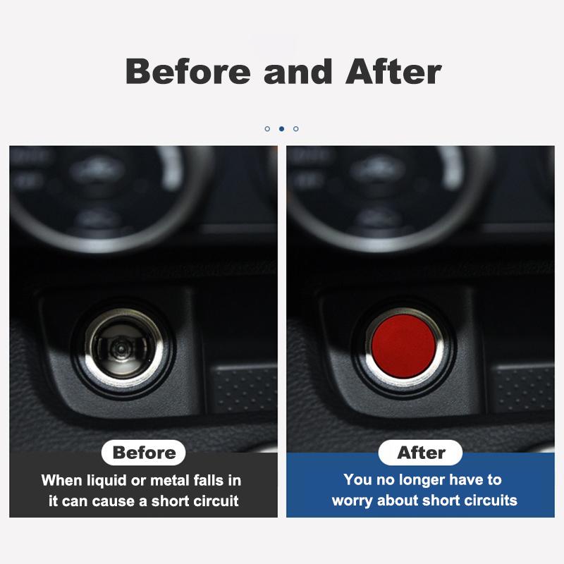 For Mitsubishi Lancer Eclipse Outlander ASX Colt I200 Star Car Cigarette Lighter Cover DustProof Decoration Cap Auto Accessories