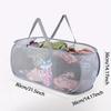 1pc Home Bathroom Mesh Storage Basket Shower Laundry Clothing Dirty Clothes Bag Foldable Portable Business Travel