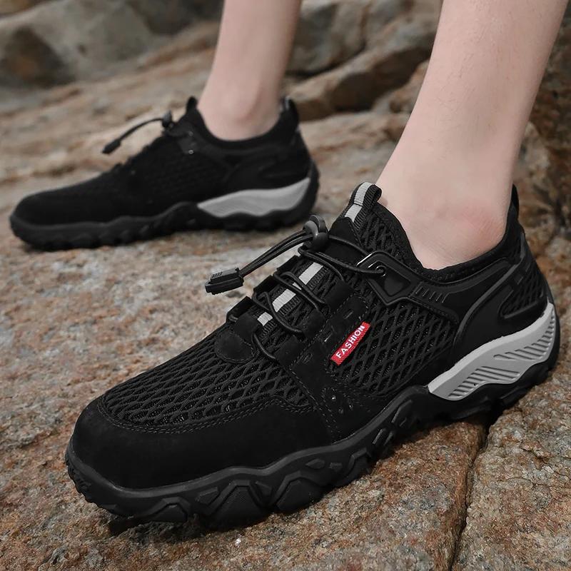 Men Sneakers New Breathable Mesh Casual Shoes Comfortable Lightweight Summer Men Shoes Walking Driving Shoes Men Flats Sneakers