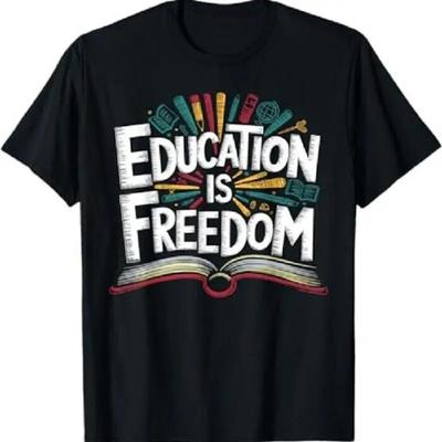 The Freedom of Knowledge Black History Teacher T Shirt