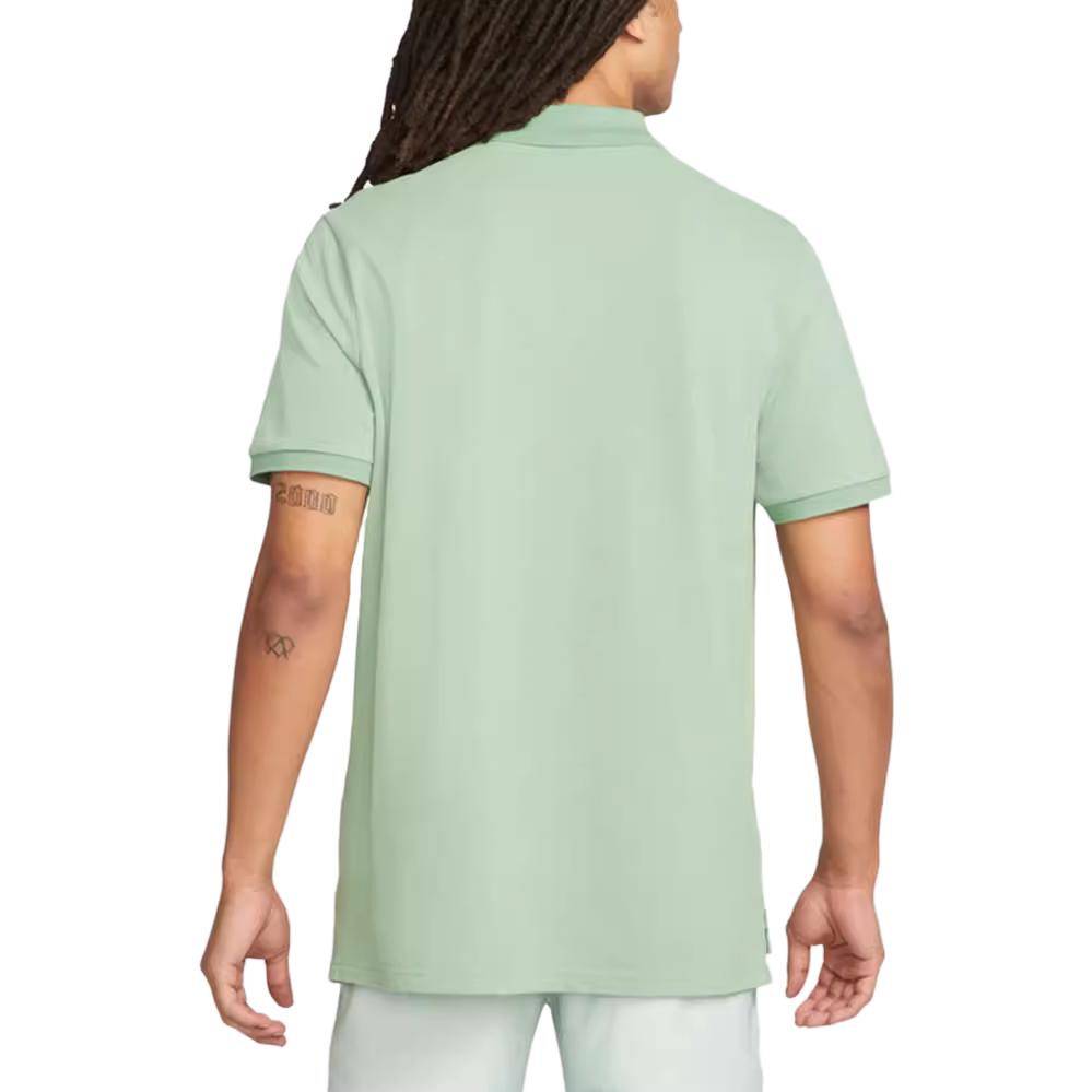Nike Polo Shirts Men's Green Polo Collar Moderate Straight Fit CN8765-006