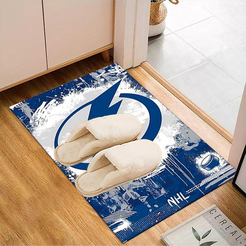 Tampa Bay Hockey Floor Mat for Living Room, Game Rooms, Office, Bedroom, Office Floor Mat Playful Design, Christmas fan gifts