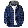 Camicia con Cappuccio a Quadri Rossi e Neri Trendy da Uomo - Capo Esterno Casual a Vestibilità Larga per Primavera & Autunno 2026