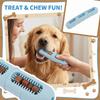 Dog Chew Toy Slow Feeder Sausage Style Durable Pet Toy with Multiple Openings for Treat Filling and Interactive Chewing