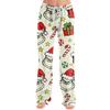 Women's Christmas Printed Pajama Pants, Festive Comfortable Sleep Pants, No Pockets