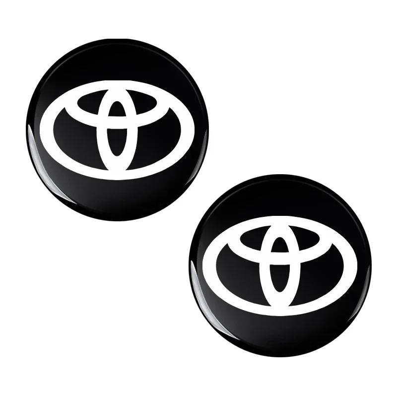 

14 мм Наклейки на ключ от машины с пультом управления Эмблема Аксессуары для Toyota Yaris Corolla Avensis Aygo Vitz Vios Yaris Mark-X Mirai