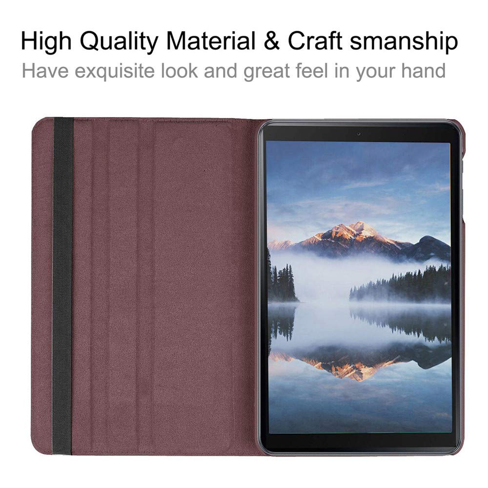 Tablet-Hülle für Samsung Galaxy P5100 N8000 T110 P600 T800 T330 T350 T550 T715 T815 T560 Klappständer Drehbar Lederhülle Schale