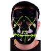 Maska Purge se světlem pro Halloween - Kostým - Černá - 18 let - Interiér - Dospělý - Unisex
