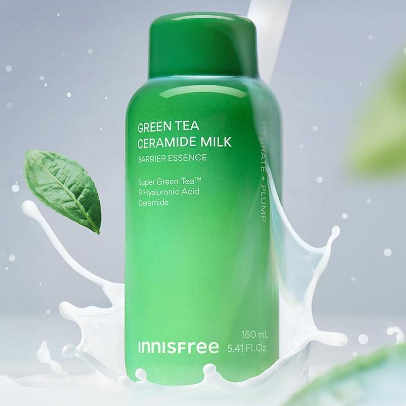 Innisfree Zelený čaj ceramidové mléko bariérová esence 160 ml