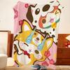 Game Y-Yo k-kai W-Watch Throw Flannel Throw Blanket, Lightweight Cozy, Durable Washable cute Cool