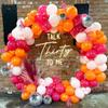 40pcs Hot Pink Orange Balloons, 10 Inch Latex Balloon for Birthday Bridal Shower Wedding Engagement Summer Party Decorations