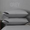 Orthopedic Cervical Support Pillow Adults Medium Height 20-25cm Hollow Fiber Fill Breathable Polyester-Cotton Cover Single