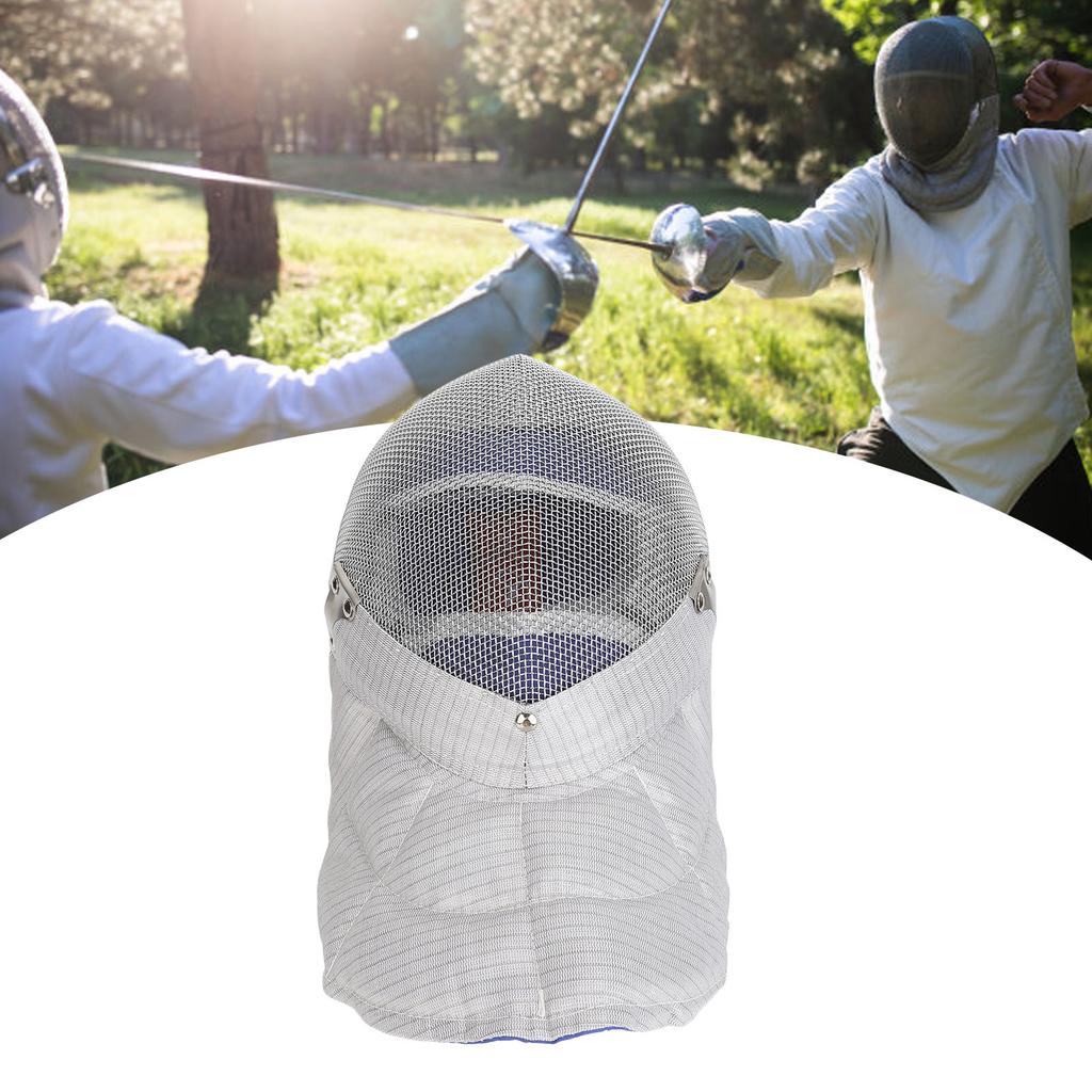 Casco de Esgrima Espada Forro Cómodo Desmontable Equipo Protector de Esgrima Casco Deportivo de Esgrima S