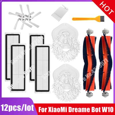 For Dreame Bot W10 / W10 Pro Vacuum Cleaner Parts Main Side Brush Washable Hepa Filter Mop Cloth Replacemen Accessories