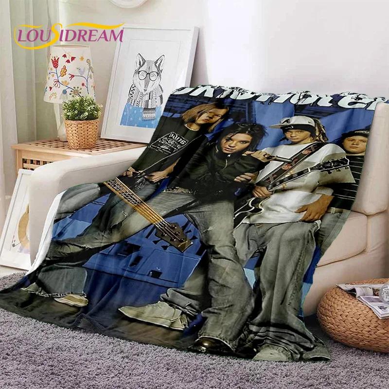 Rock Band Tokio Hotel Bill Kaulitz Soft Flannel Blanket for Bed Bedroom Sofa Picnic,Throw Blanket for Cover Outdoor Leisure Gift