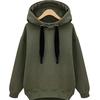 Europe and the United States loose long-sleeved hooded thick long Sweatshirt