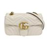 [Pre-Owned] GG Marmont Matelassé Mini Bag 'White' - Very Good #1CTLP5Y