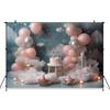 Mocsicka Cake Smash Photography Background Newborn Girl Baby Shower Birthday Portrait Decoration Backdrop Photo Studio Wallpaper